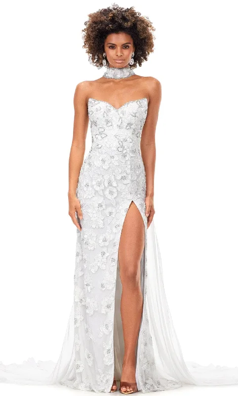 women's bow dressesAshley Lauren 11351 - Strapless Gown