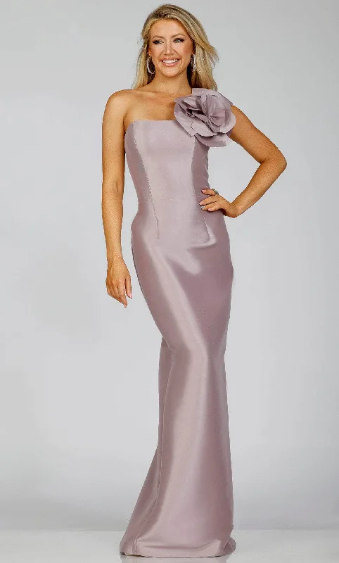 women's wrap dressesTerani Couture 231E0319 - One Sleeve Gown