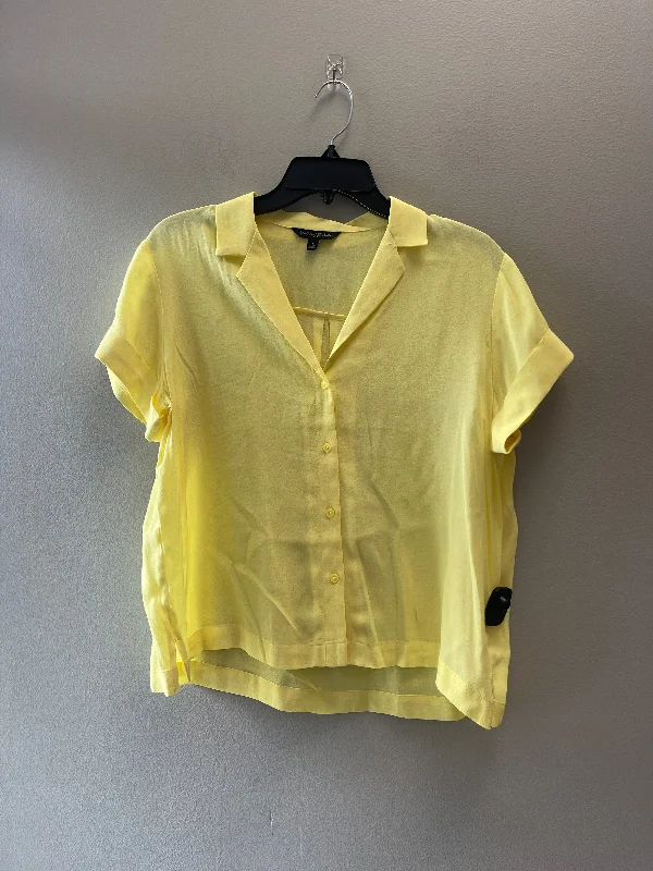 women's T-shirts made of silkTop Short Sleeve By Banana Republic  Size: S