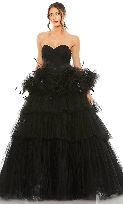 women's wrap dressesMac Duggal 20572 - Strapless Ruffled Ballgown