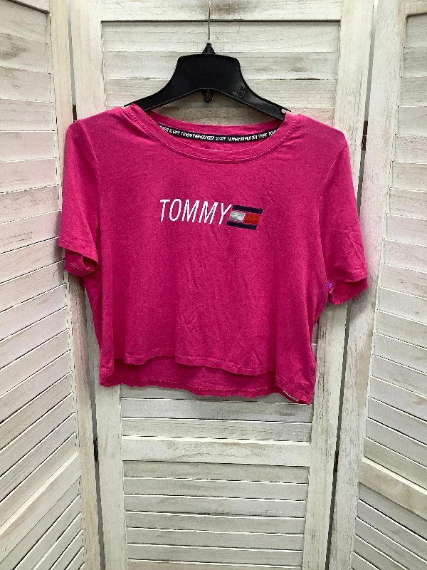 women's T-shirts with short torso lengthsTop Short Sleeve By Tommy Hilfiger  Size: Xl