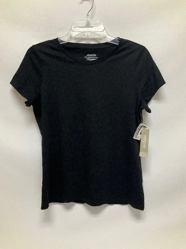 women's T-shirts with cropped lengthsTop Short Sleeve Basic By Chicos  Size: S