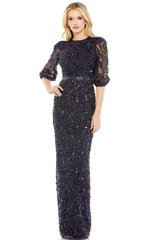 women's easy-to-wear dressesMac Duggal 93790 - Embellished Gown