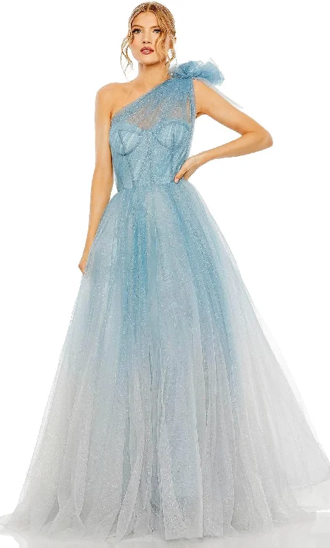 women's flutter-sleeved dressesMac Duggal 20552 - Tulle Corset Gown