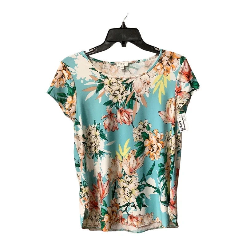 women's T-shirts with artistic printsTop Short Sleeve By Spense  Size: M