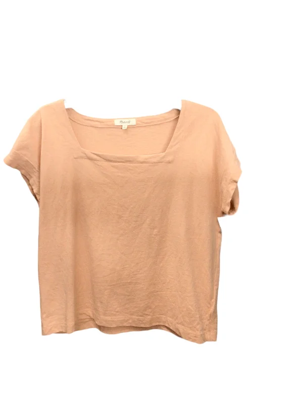 women's T-shirts with oversized fitsTop Short Sleeve Basic By Madewell  Size: M