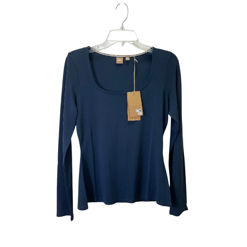 women's tops for fashion-conscious professionalsTop Ls By Hugo Boss In Navy, Size:L