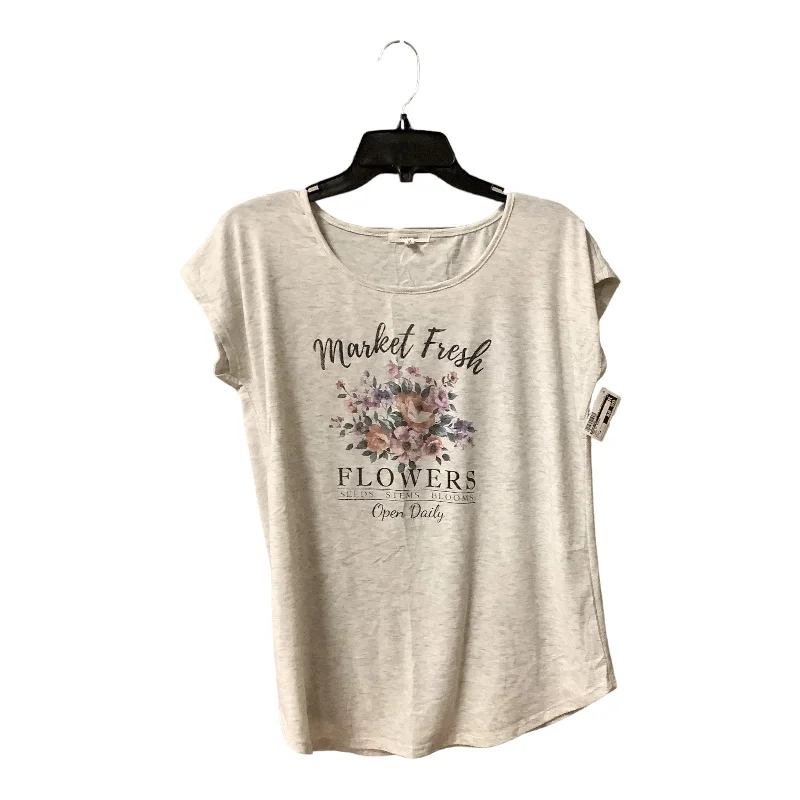 women's T-shirts with body-hugging designsTop Short Sleeve Basic By Maurices  Size: M