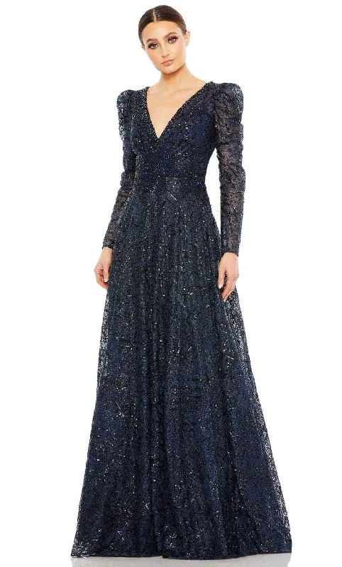 women's boho dressesMac Duggal 20353 - Long Sleeve Gown