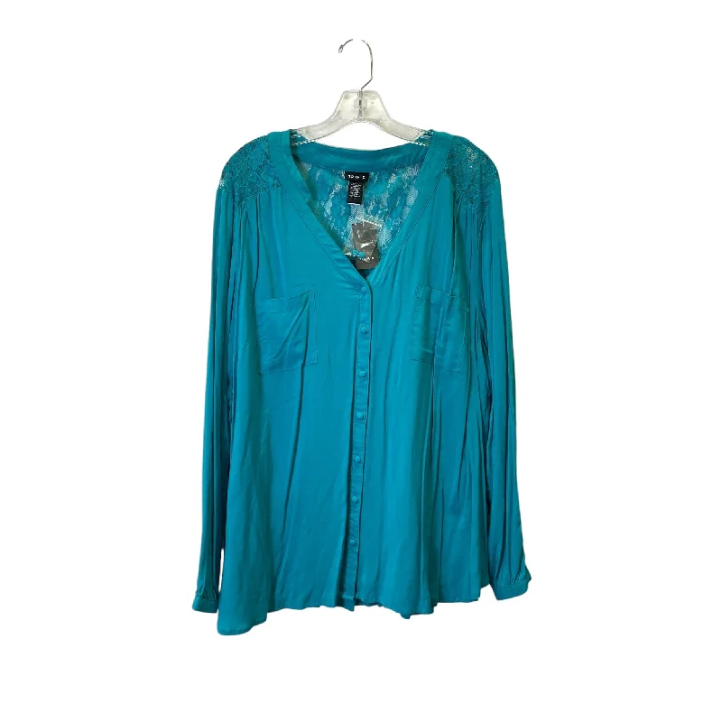 women's tops for those who want to create stylish and put-together outfits without spending a fortuneTop Ls By Torrid In Aqua, Size:3X