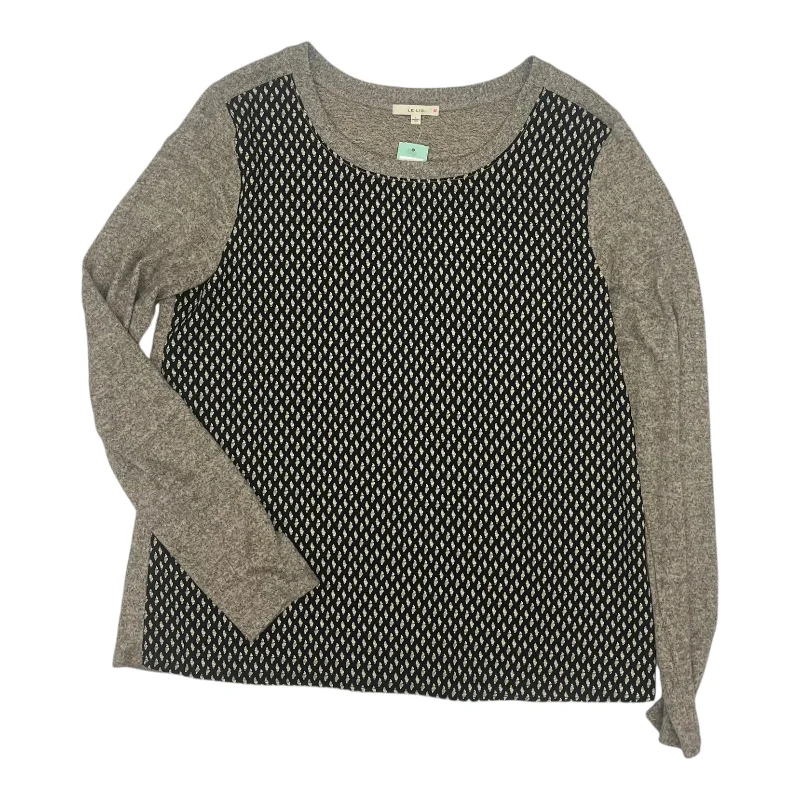 women's tops that offer a perfect blend of style, comfort, and affordabilityTop Ls By Le Lis In Black & Tan, Size:L