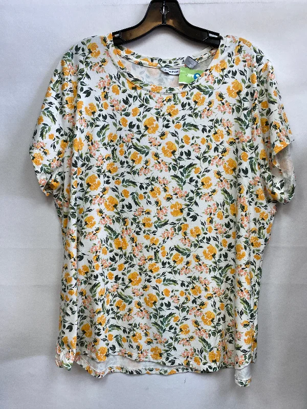 women's T-shirts for summerTop Short Sleeve By Isaac Mizrahi Live Qvc  Size: 2x