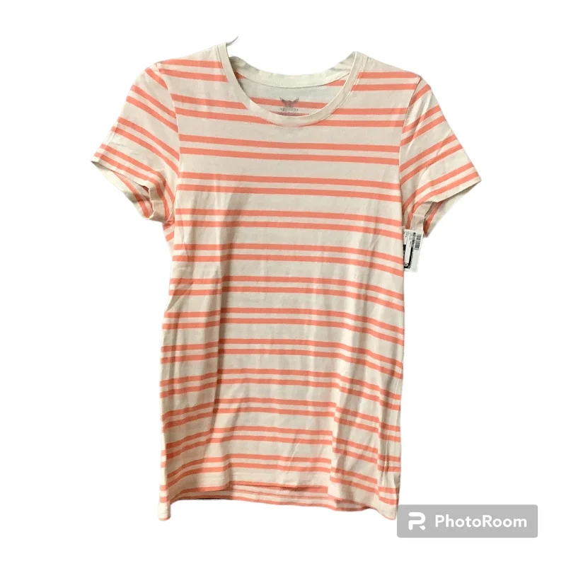 women's T-shirts with stretchable fabricTop Short Sleeve Basic By Faded Glory  Size: M