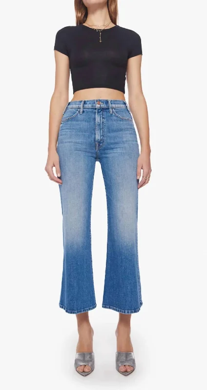 women's denim jeans with buttonsThe Hustler Roller Ankle Jeans In High On The Hog