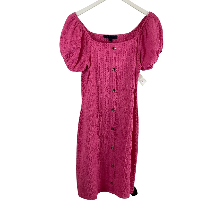 women's limited-edition dressesDress Casual Midi By Tommy Hilfiger In Pink, Size: S