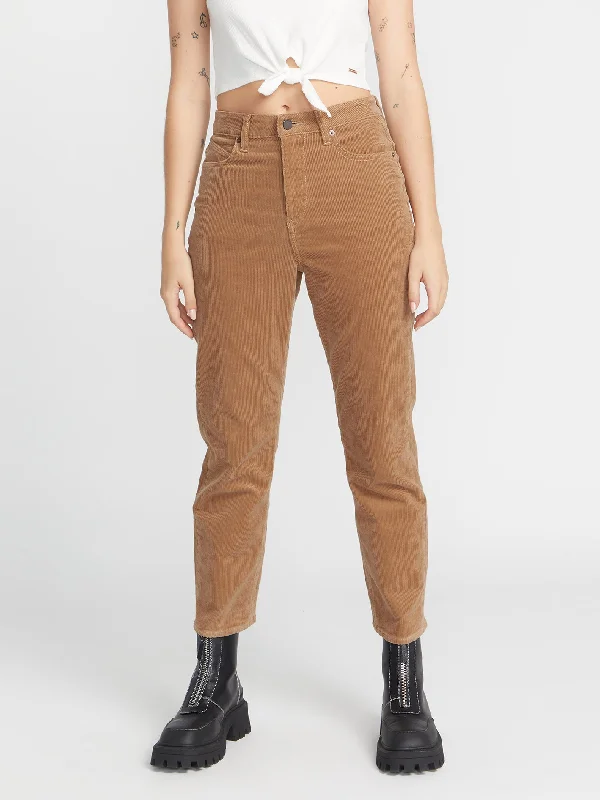 women's denim jeans with button-fly closureStoned Straight Trousers - MOCHA