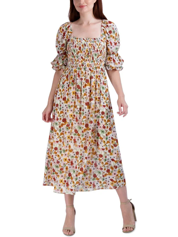 women's made-to-order dressesWomens Smocked Long Midi Dress