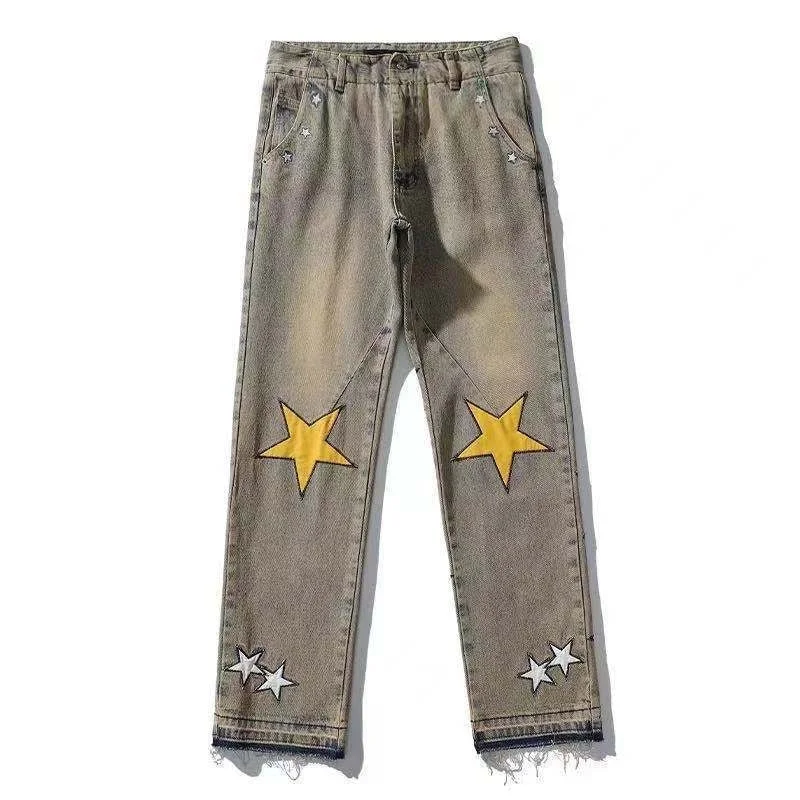 women's denim jeans for partiesVintage High Street Star Graphic Jeans