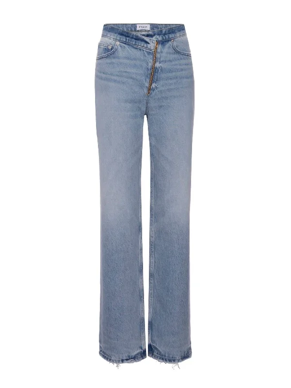 women's denim jeans for autumnLe Jane Crop Angled Zipper Jeans In Rhode