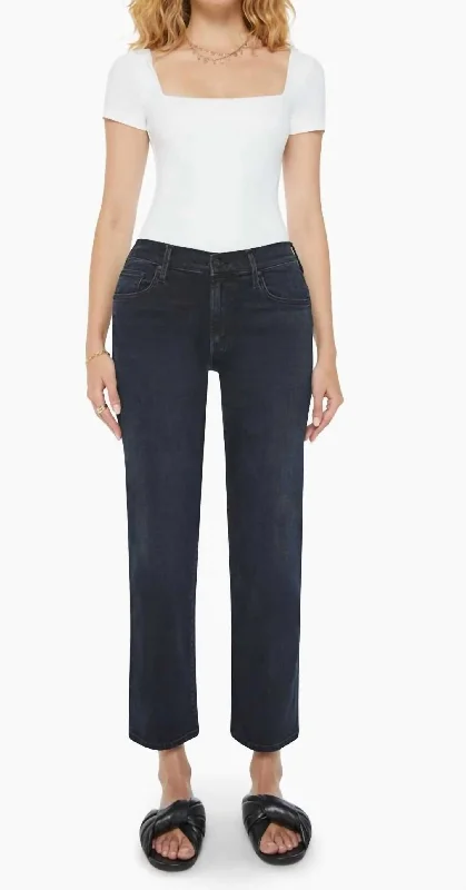 women's denim jeans with stretch fabricThe Mid Rambler Zip Ankle Jeans In Night In Venice