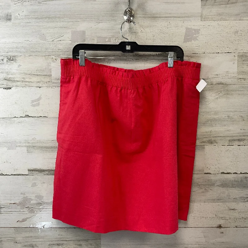 women's elegant skater skirtsSkirt Mini & Short By J. Crew In Red, Size: 20