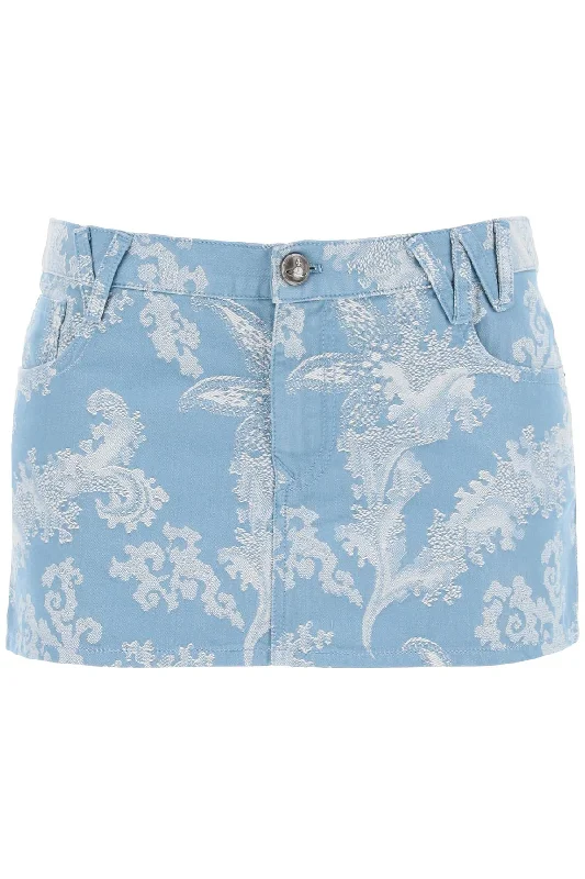 women's floral skirtsVivienne Westwood Women's Cotton Jacquard Foam Mini Skirt