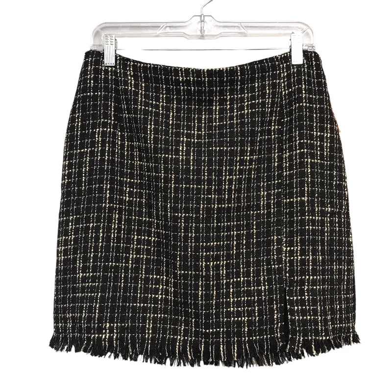 women's polyester tiered skirts for partiesSkirt Mini & Short By Christian Siriano In Black & Cream, Size:8