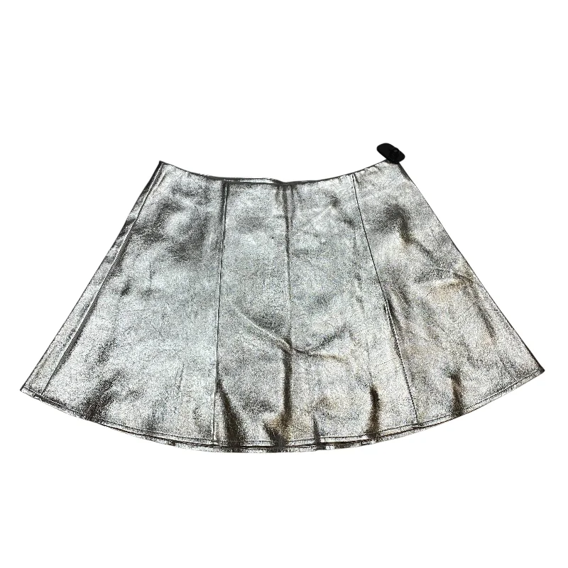 women's warm party skirtsSkirt Mini & Short By Crown And Ivy In Silver, Size: L