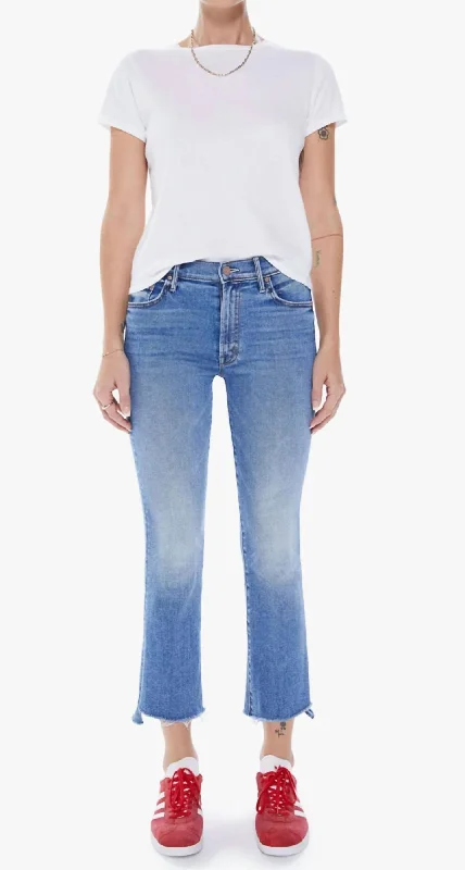 women's denim jeans for a timeless classic lookThe Insider Crop Step Fray Jeans In Juicin