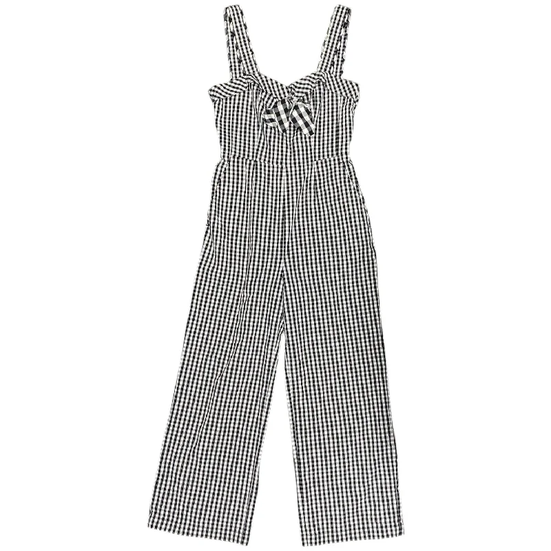 women's jumpsuits with off-the-shoulder sleevesJumpsuit By Tanya Taylor In Checkered Pattern, Size: 4