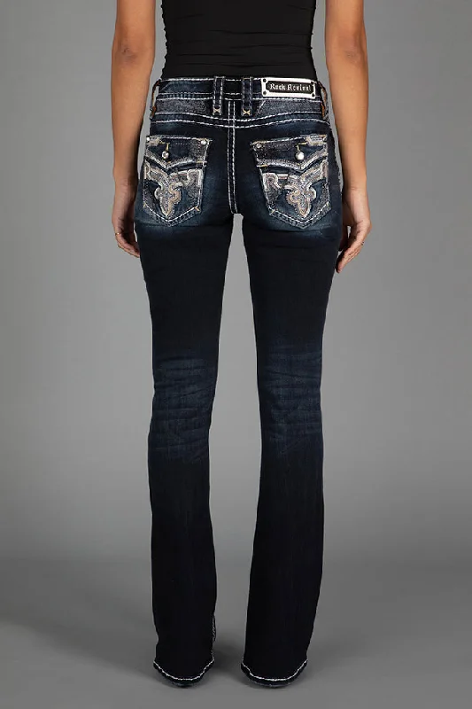 women's denim jeans with belt loopsJAYLEEN BOOTCUT JEANS