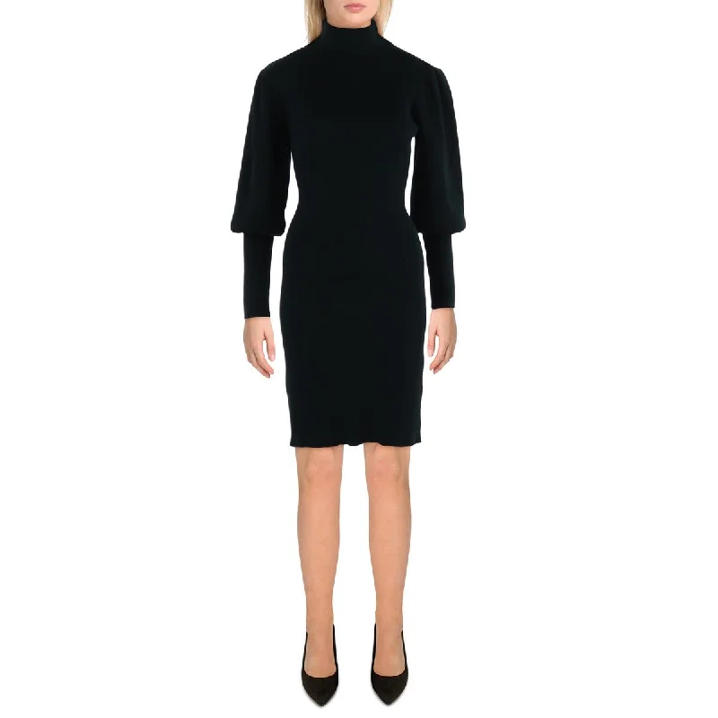 women's sheath dressesWomens Mock Neck Mini Sweaterdress