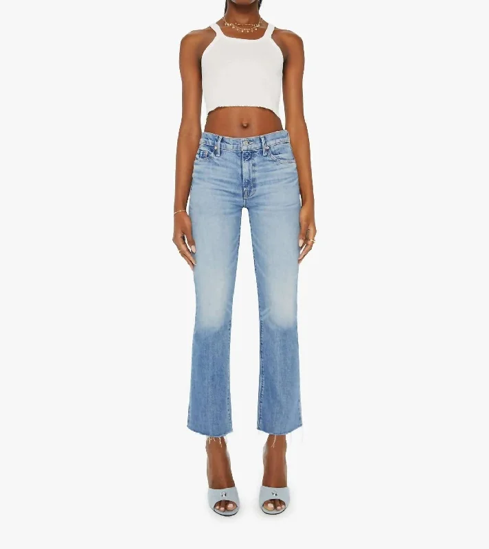 women's mom jeans denimThe Outsider Flood Fray Jeans In Are We There Yet