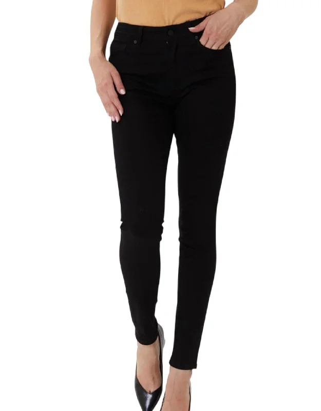 women's relaxed-fit denim jeansHigh Rise Basic Ankle Skinny Jean In Black