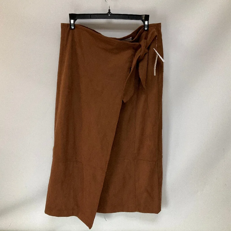 women's maxi skirtsSkirt Midi By Anthropologie In Brown, Size: L