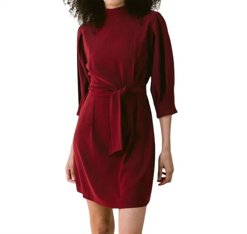 women's chiffon dressesChloe Mini Dress In Cranbeerry