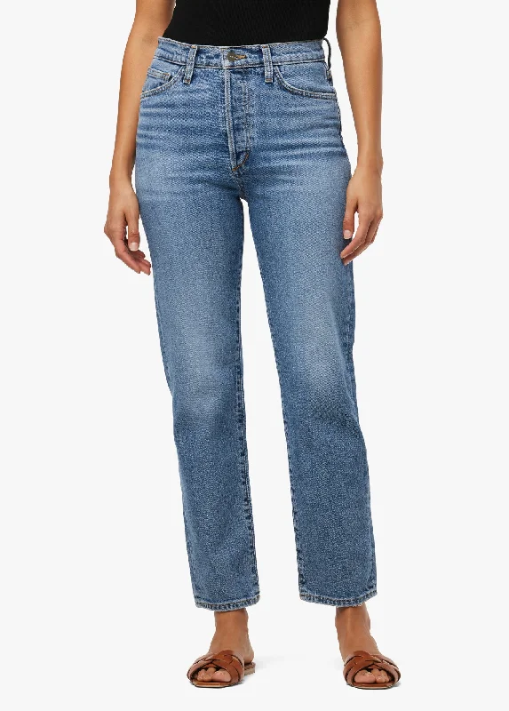 women's mid-rise denim jeansTHE HONOR