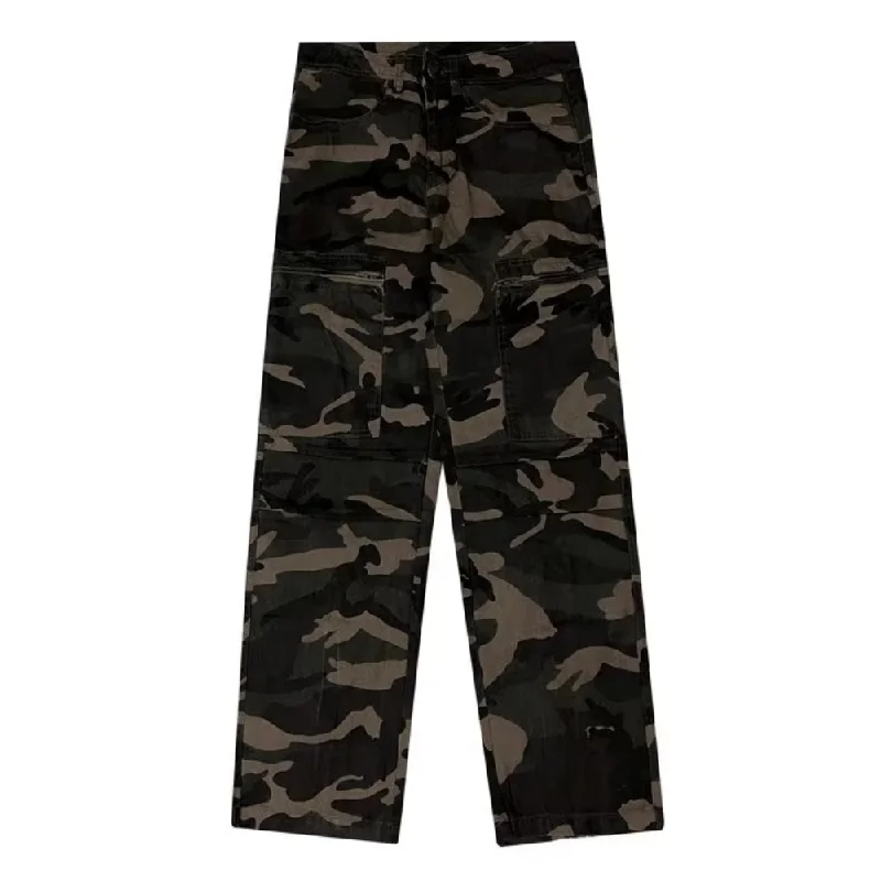 women's denim jeans for smart casualHip Hop Camouflage Straight Jeans