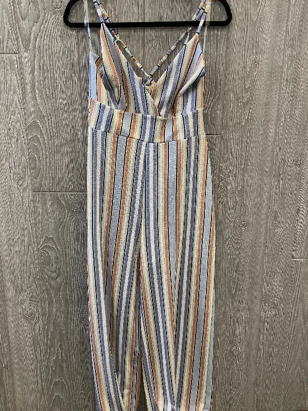 women's jumpsuits for laid-back looksJumpsuit By No Comment In Striped Pattern, Size: Xl