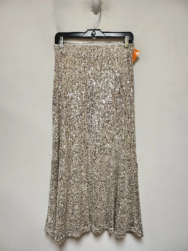 women's lightweight linen skirts for warm weatherSkirt Maxi By Rachel Zoe In Silver, Size: 4