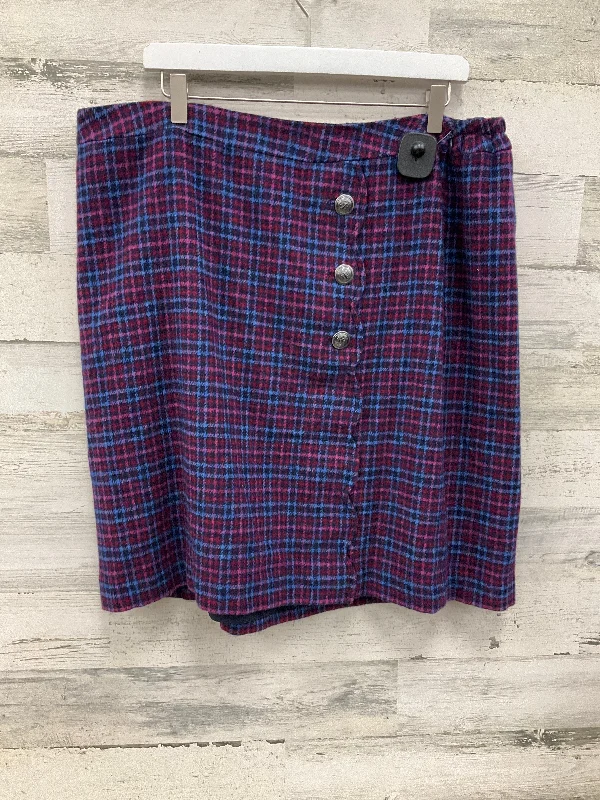 women's maxi skirtsSkirt Mini & Short By Talbots In Plaid Pattern, Size: 18