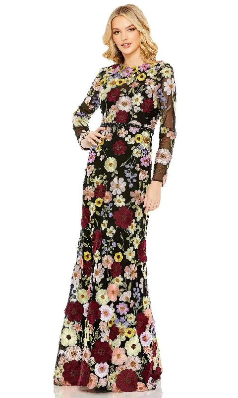 women's bridesmaid dressesMac Duggal 68201 - Floral Appliqued Evening Gown