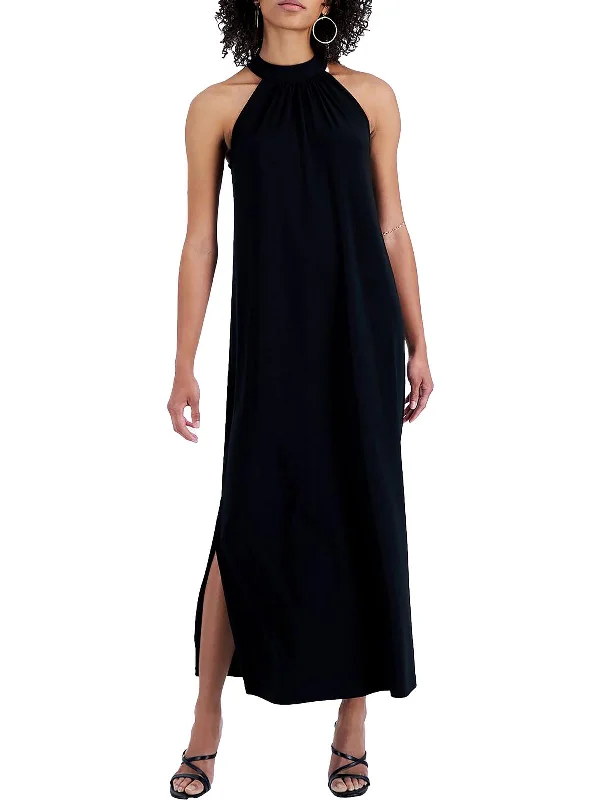 women's unique dressesWomens Halter Calf Midi Dress