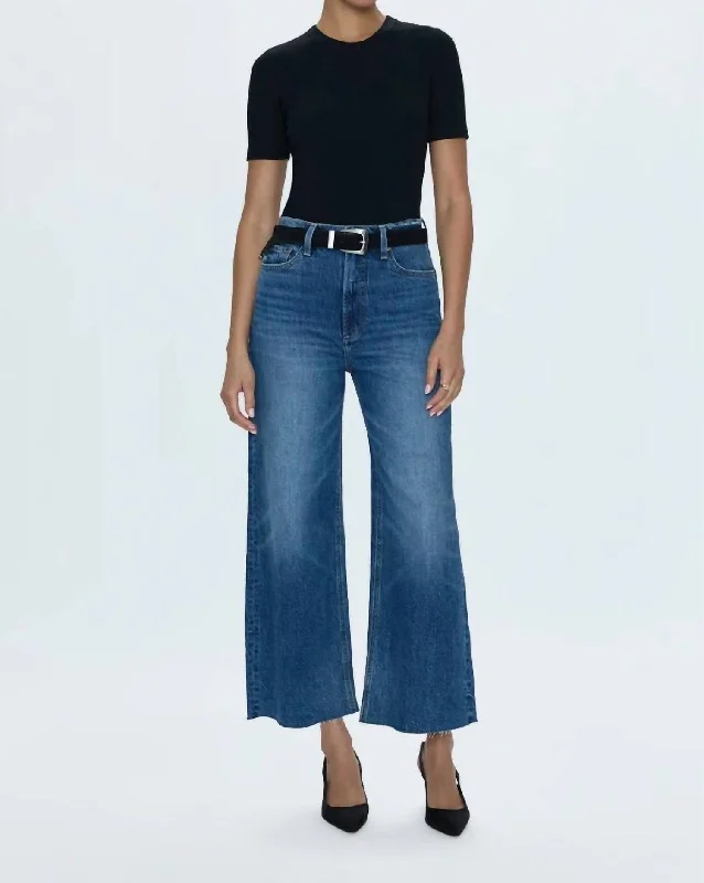 women's straight-leg denim jeansLana Crop Jeans In Palladium