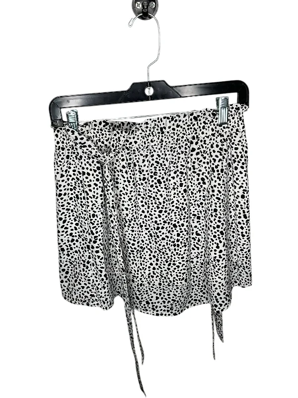 women's velvet wrap skirts for elegant eveningsSkirt Mini & Short By Pink Lily In Black & White, Size: S