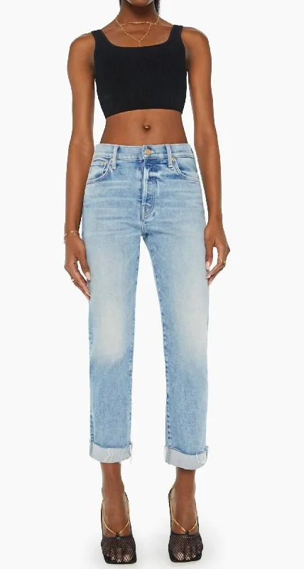 women's denim jeans for athletic bodiesThe Scrapper Cuff Ankle Fray Jeans In Sneak Peak