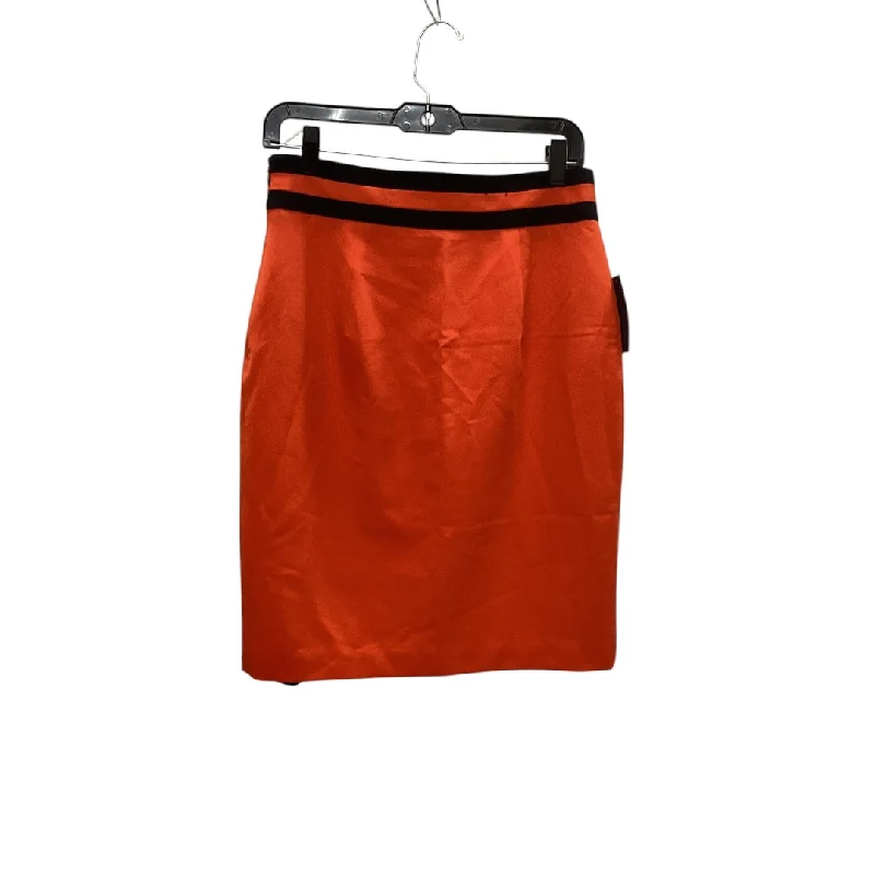 women's adventure-ready evening skirtsSkirt Midi By Worthington In Orange, Size: 6