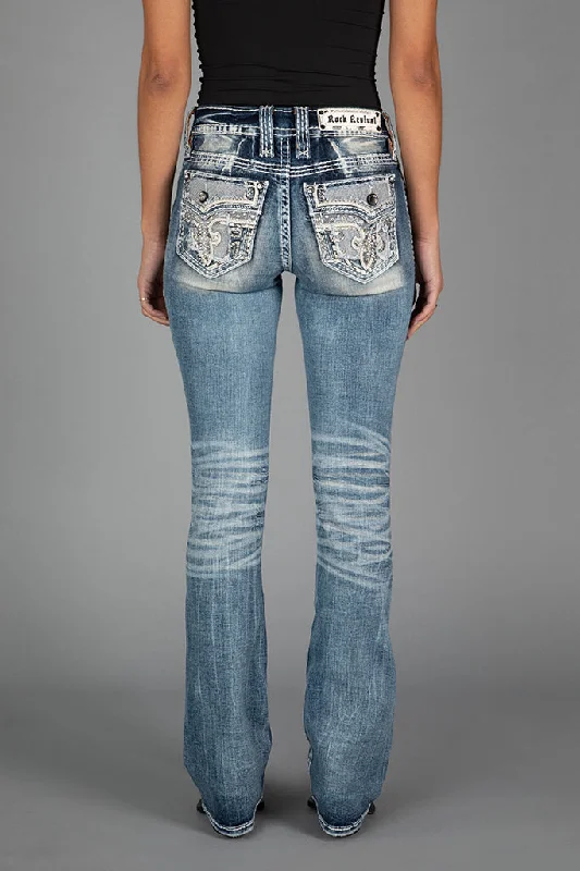 women's mid-rise denim jeansROSELIA BOOTCUT JEANS