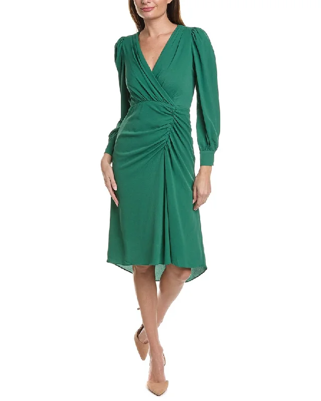 women's wrap dressesMaggy London Bubble Crepe Midi Dress