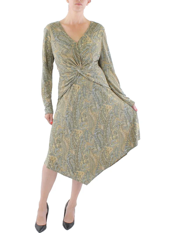 women's eco-friendly dressesWomens Jersey Printed Midi Dress